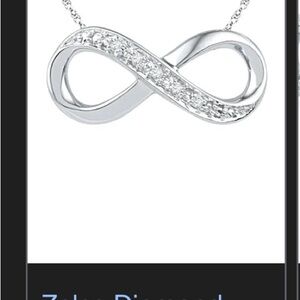 Zales Silver Infinity Necklace